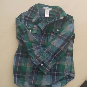Janie and Jack flannel button up